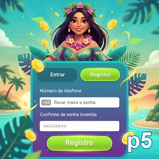 Tela de login seguro do p5 no celular