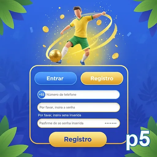 Usuário no celular com login seguro na p5